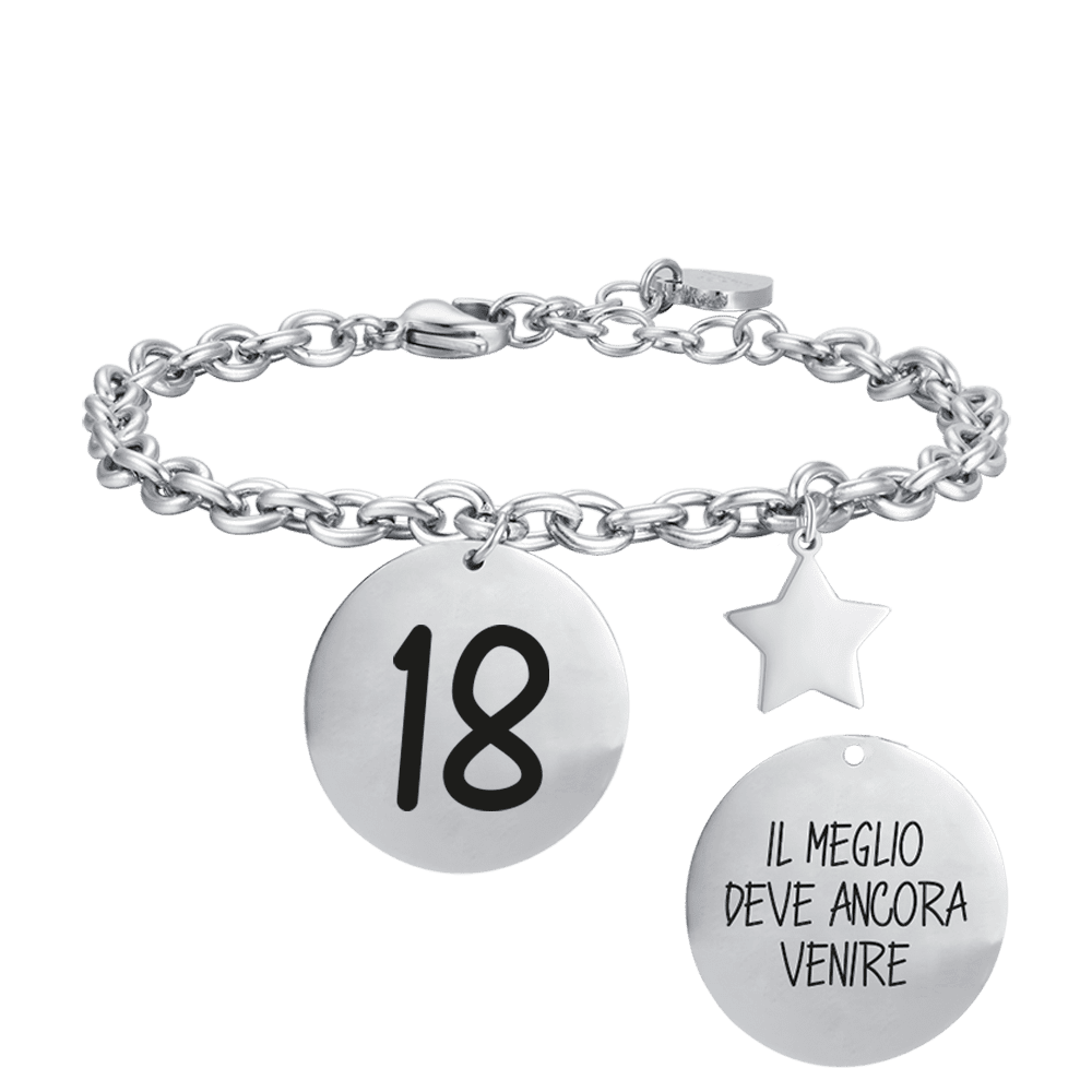 BRACELET FEMME EN ACIER 18 LE MEILLEUR EST À VENIR