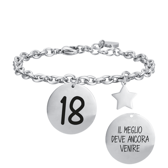 BRACELET FEMME EN ACIER 18 LE MEILLEUR EST À VENIR