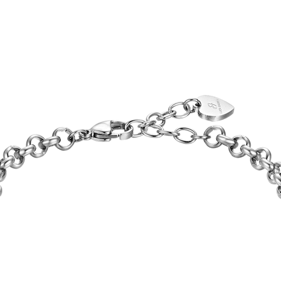 BRACELET FEMME EN ACIER AVEC BRELOQUES