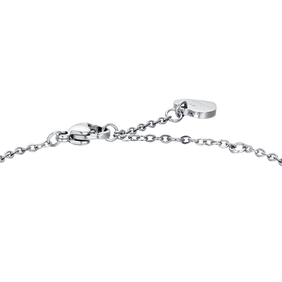 BRACELET FEMME EN ACIER AVEC ÉLÉMENT EN CRISTAL BLANC