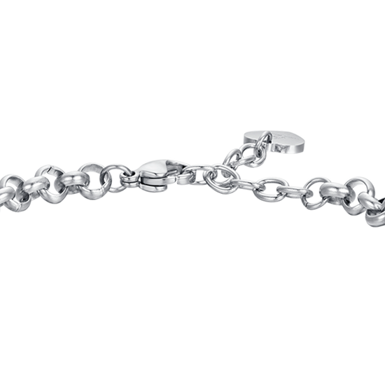 BRACELET FEMME EN ACIER DORÉ IP AVEC ÉTOILES ET CRISTAUX BLANCS