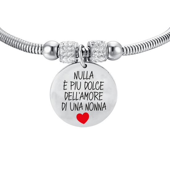 BRACELET EN ACIER POUR FEMMES RIEN N'EST PLUS DOUX QUE L'AMOUR D'UNE GRAND-MÈRE