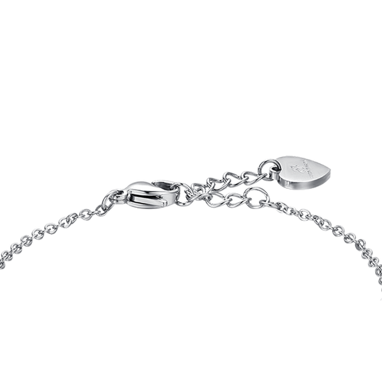 BRACELET FEMME EN ACIER ÉTOILÉ AVEC CRISTAUX BLANCS