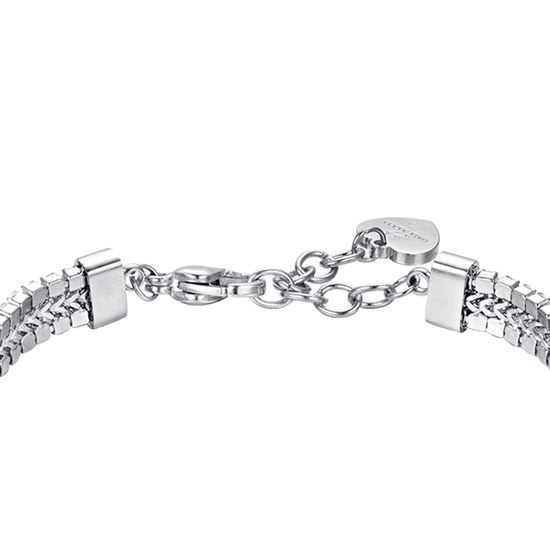 BRACELET TENNIS POUR FEMME EN ACIER AVEC CRISTAUX BLANCS