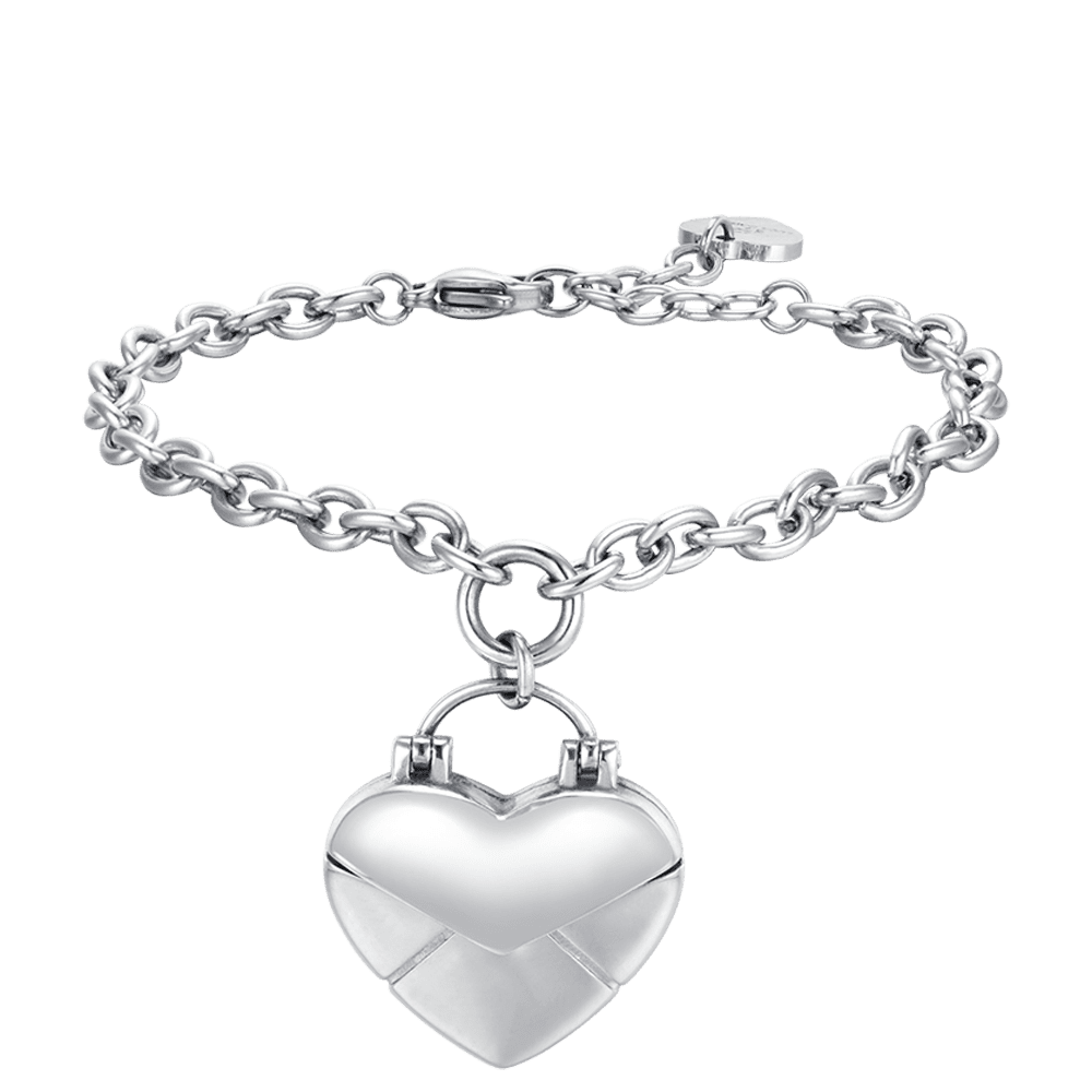 BRACELET LETTRE COEUR EN ACIER POUR FEMME