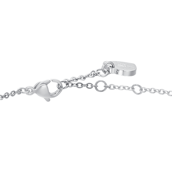 BRACELET FEMME EN ACIER CRISTAL BLANC