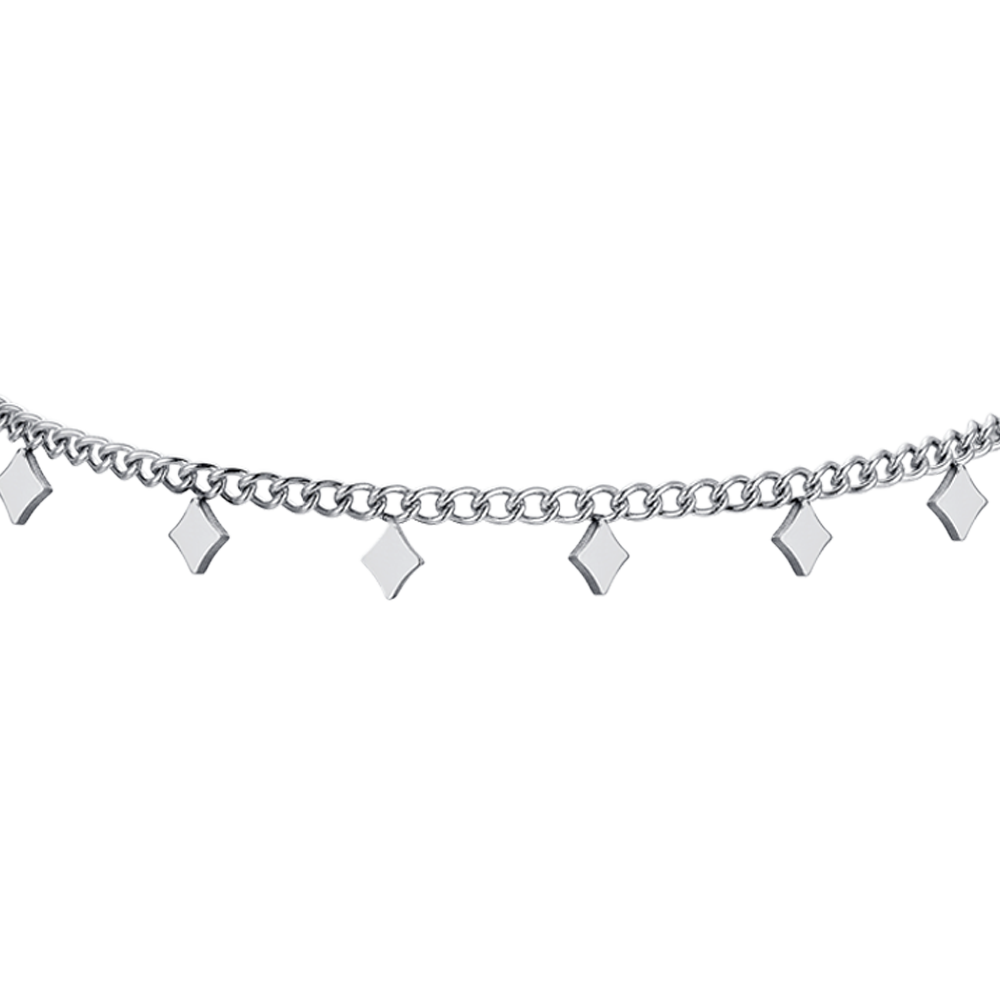 BRACELET EN ACIER DIAMANTÉ POUR FEMMES