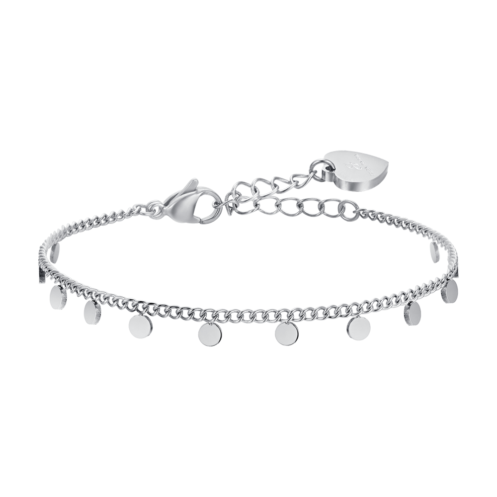 BRACELET FEMME EN ACIER AVEC CERCLES