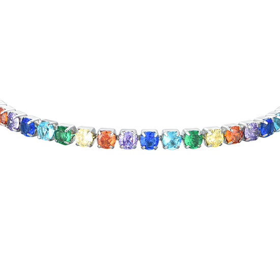 BRACELET DE TENNIS POUR FEMME AVEC CRISTAUX MULTICOLORES