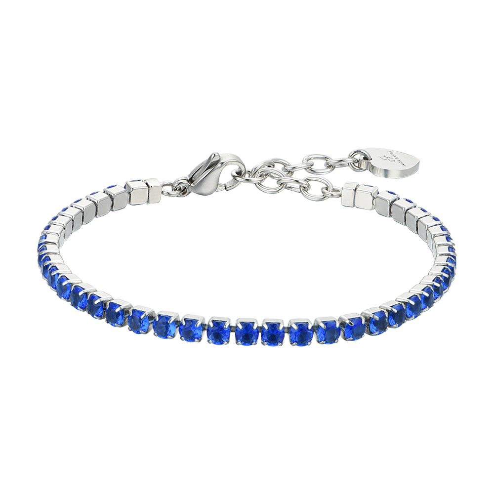 BRACELET DE TENNIS POUR FEMME EN CRISTAUX BLEUS