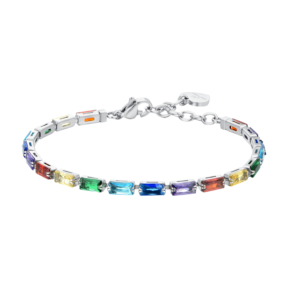 BRACELET DE TENNIS BAGUETTE MULTICOLORE