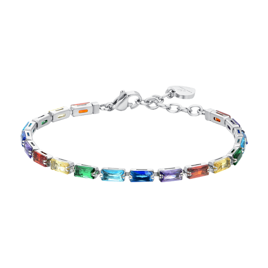 BRACELET DE TENNIS BAGUETTE MULTICOLORE