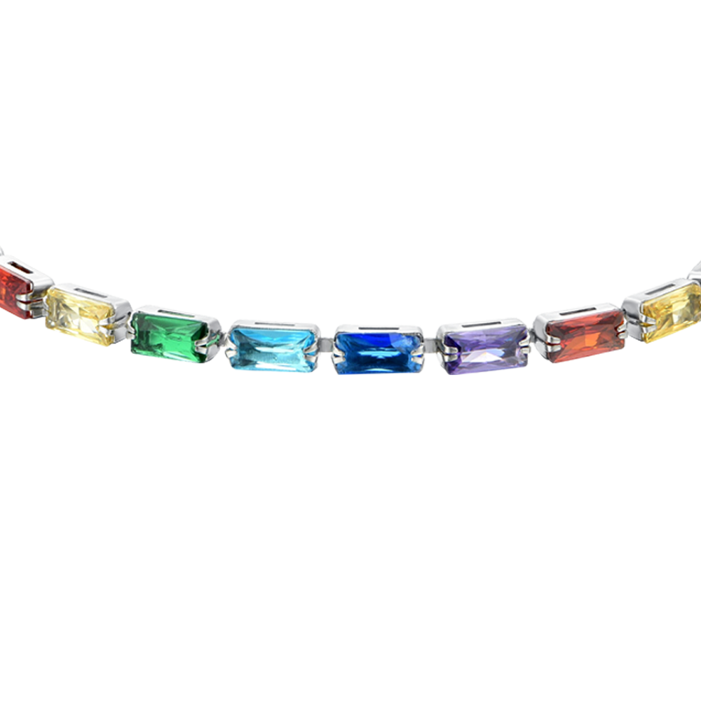 BRACELET DE TENNIS BAGUETTE MULTICOLORE