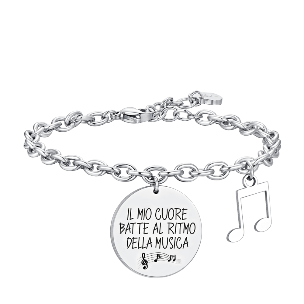 BRACELET FEMME EN ACIER NOTE MUSICALE