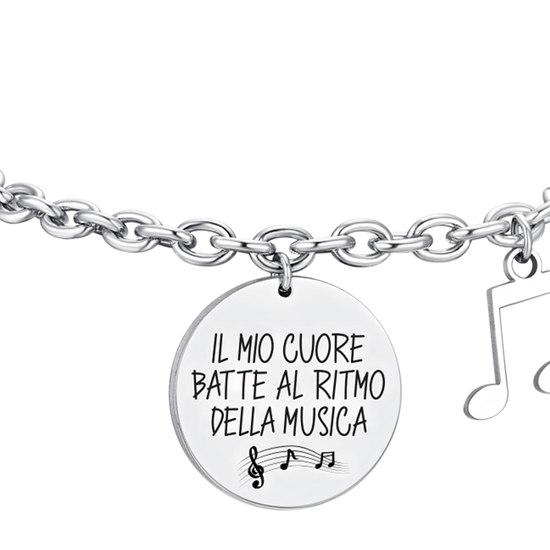 BRACELET FEMME EN ACIER NOTE MUSICALE