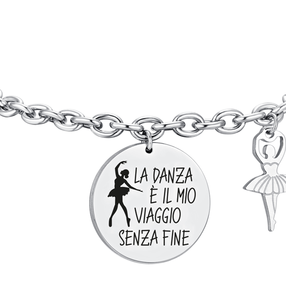 BRACELET FEMME BALLERINE EN ACIER