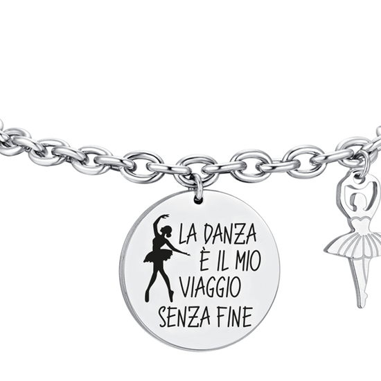 BRACELET FEMME BALLERINE EN ACIER