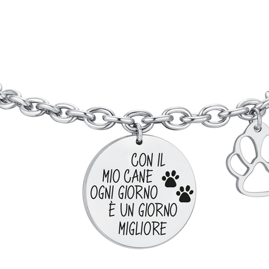 BRACELET DE CHIEN EN ACIER POUR FEMMES