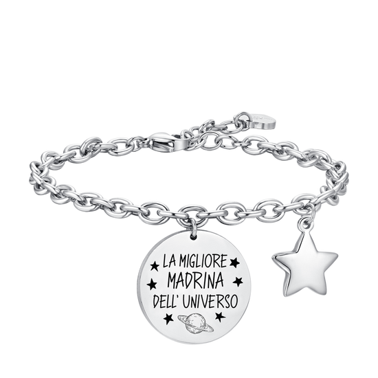 BRACELET MARRAINE EN ACIER