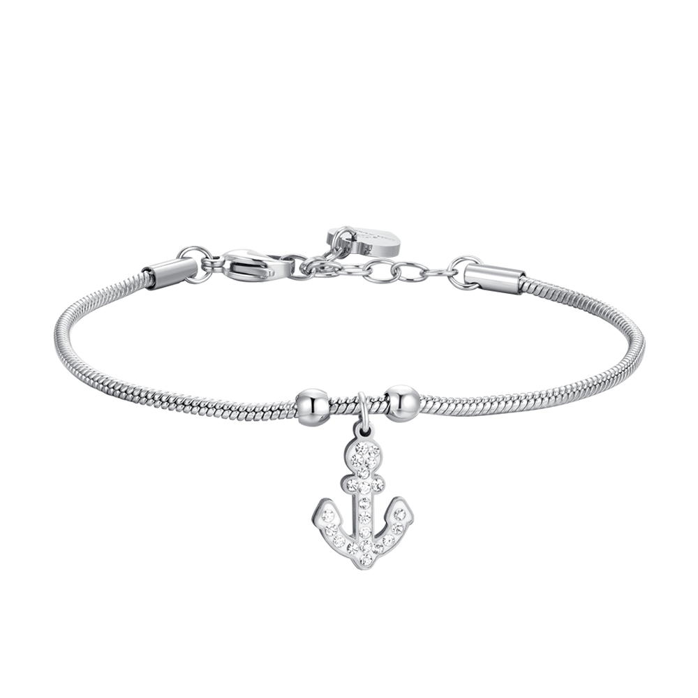 BRACELET FEMME EN ACIER AVEC ANCRE