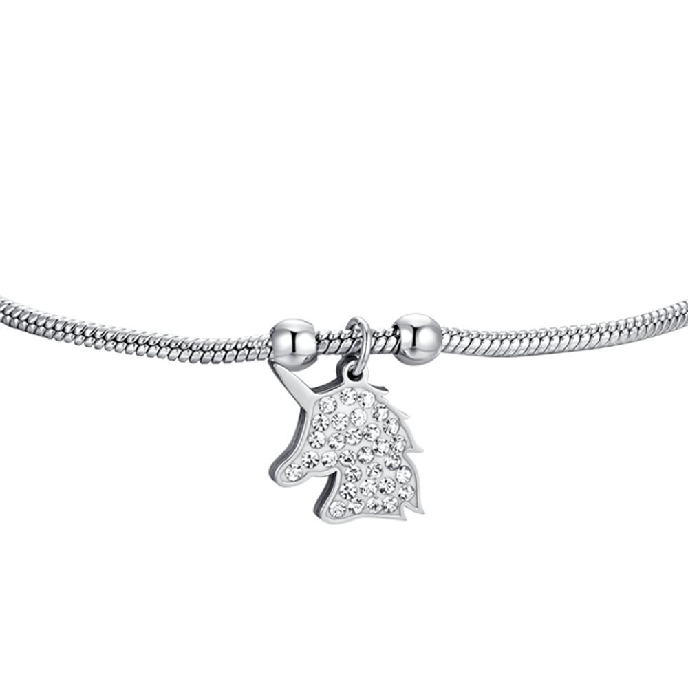 BRACELET EN ACIER POUR FEMMES AVEC LICORNE