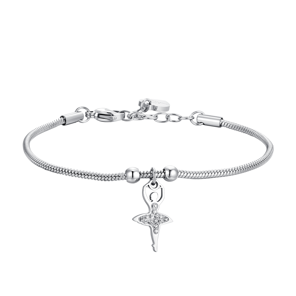 BRACELET FEMME EN ACIER AVEC BALLERINE