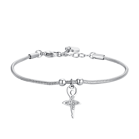 BRACELET FEMME EN ACIER AVEC BALLERINE