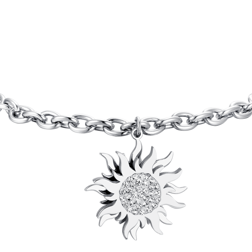 BRACELET FEMME EN ACIER SOLEIL TOURNANT