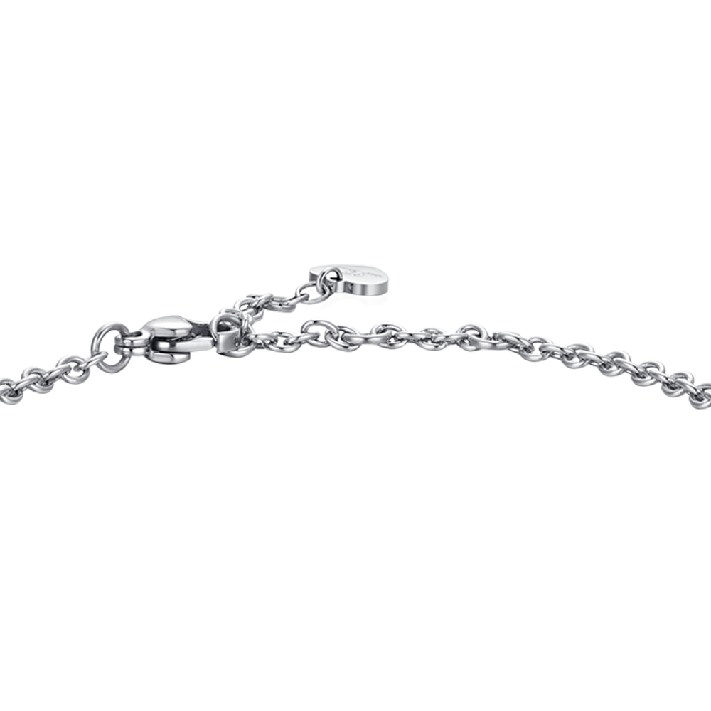 BRACELET DE TENNIS POUR FEMME EN ACIER CŒUR ET ZIRCONES Luca Barra