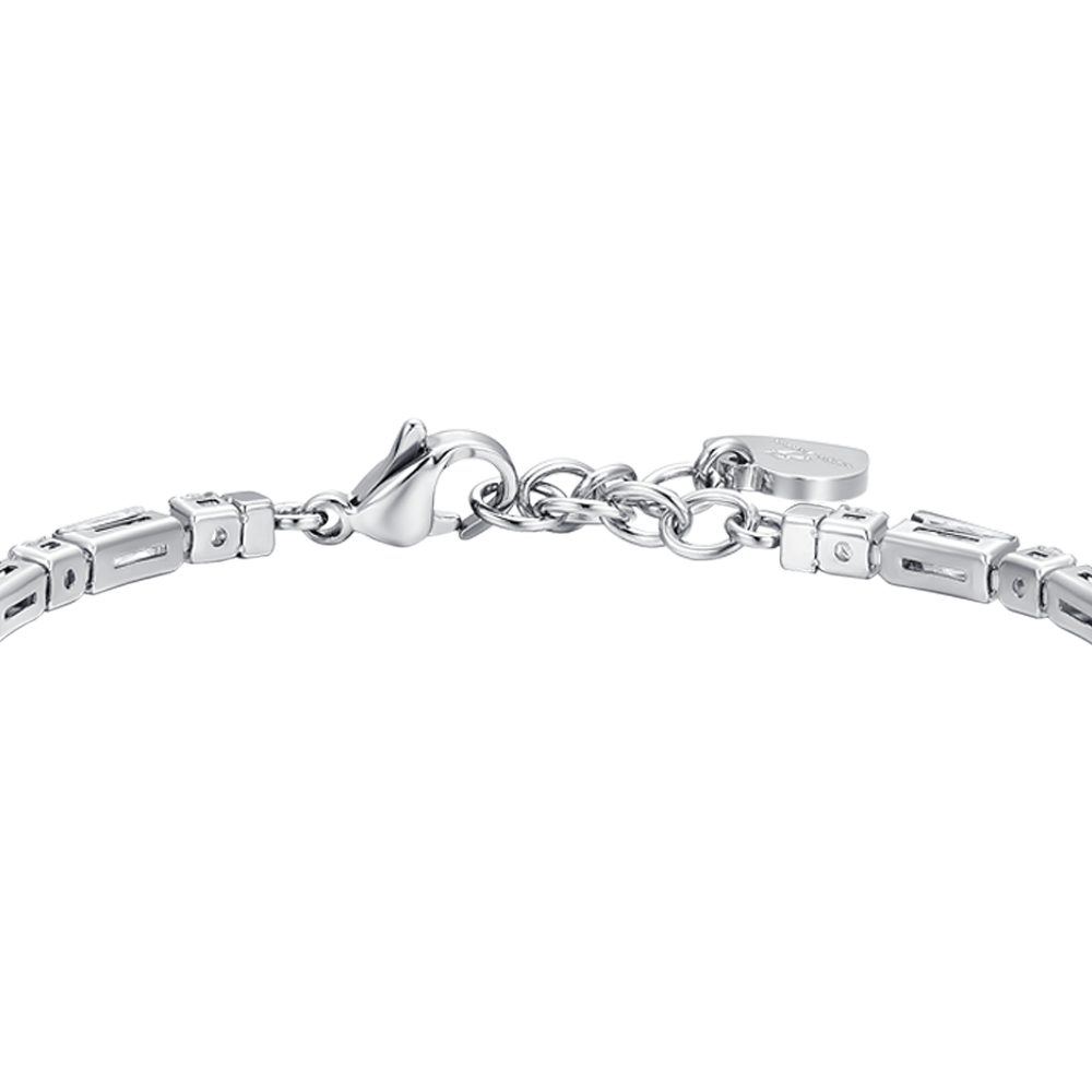 BRACELET DE TENNIS POUR FEMME EN ACIER AVEC ZIRCON CUBIQUE BLANC