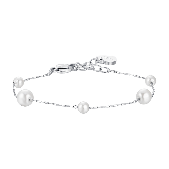 BRACELET FEMME EN ACIER AVEC PERLES