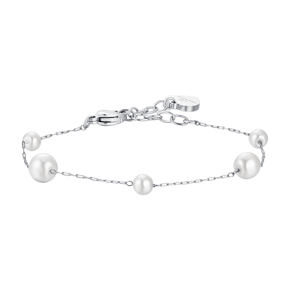 BRACELET FEMME EN ACIER AVEC PERLES