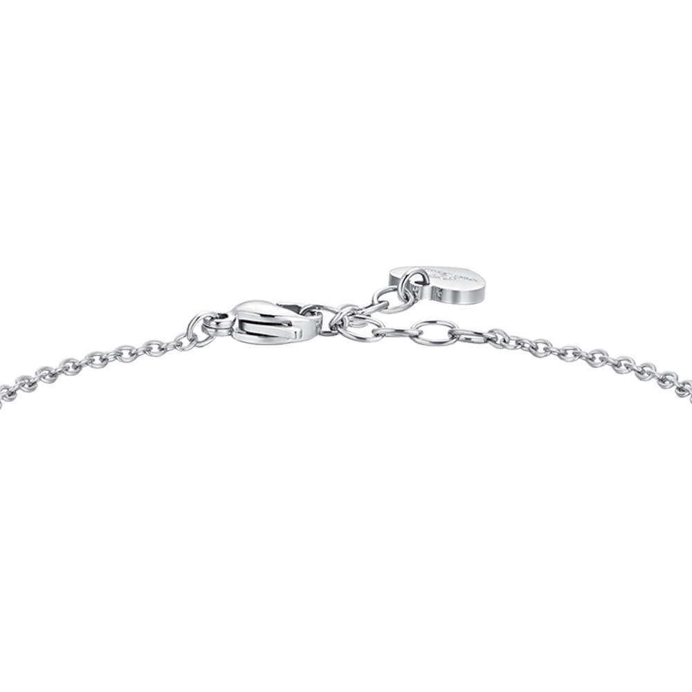 BRACELET FEMME EN ACIER CRISTAL BLANC