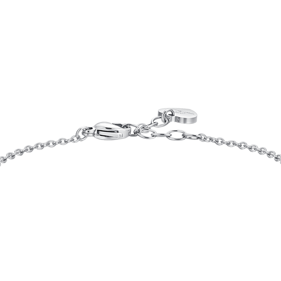 BRACELET FEMME EN CRISTAL BLANC EN ACIER Luca Barra