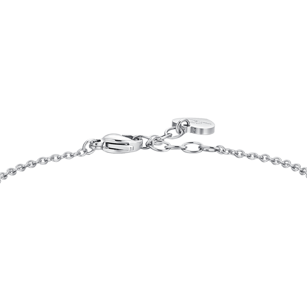 BRACELET FEMME EN ACIER CRISTAL ROSE