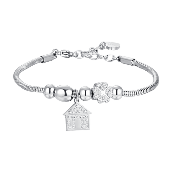 BRACELET FEMME EN ACIER INOXYDABLE ET CRISTAUX Luca Barra