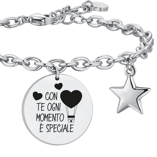 BRACCIALE DONNA IN ACCIAIO CON TE