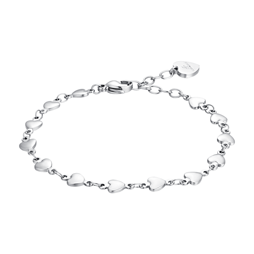 BRACCIALE DONNA IN ACCIAIO CUORI