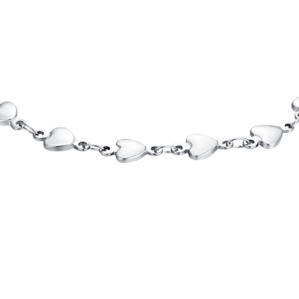 BRACCIALE DONNA IN ACCIAIO CUORI