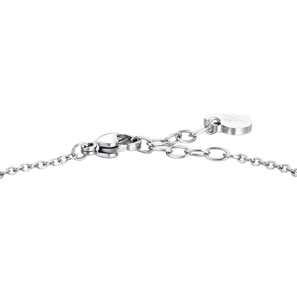 BRACELET FEMME EN ACIER AVEC PAPILLON ET ZIRCON CUBIQUE