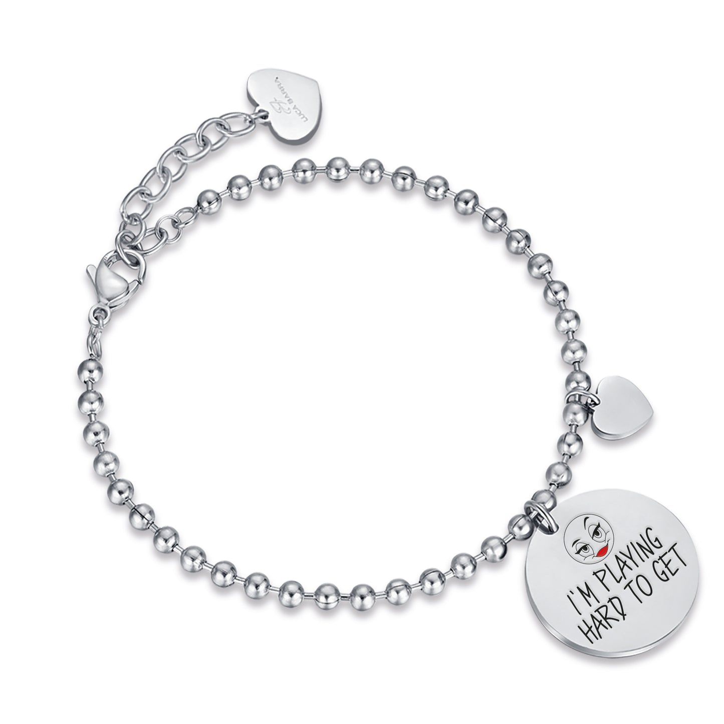 BRACELET FEMME EN ACIER I'M PLAYING HARD TO GET