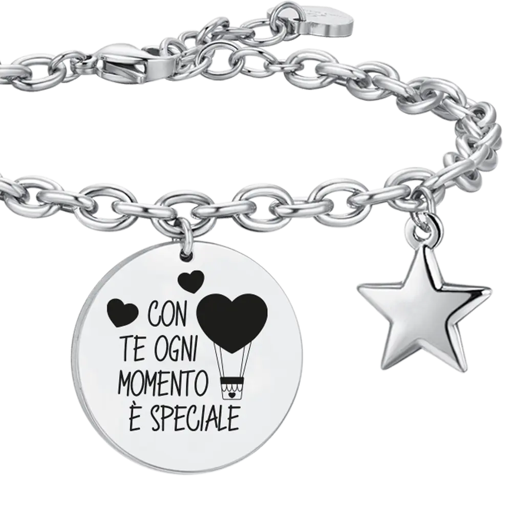 BRACCIALE DONNA IN ACCIAIO CON TE Luca Barra