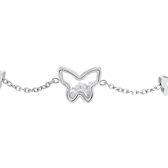 BRACELET POUR FEMME EN ACIER AVEC FLÈCHE ET ZIRCONES Luca Barra