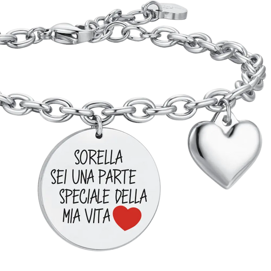 BRACCIALE DONNA IN ACCIAIO SORELLA Luca Barra