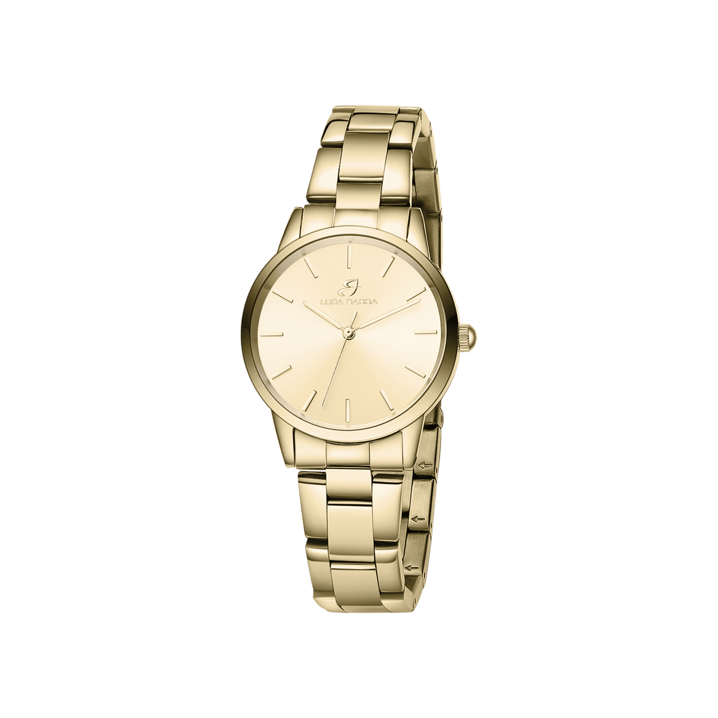 MONTRE FEMME EN ACIER AVEC BOÎTIER EN ACIER PLAQUÉ OR