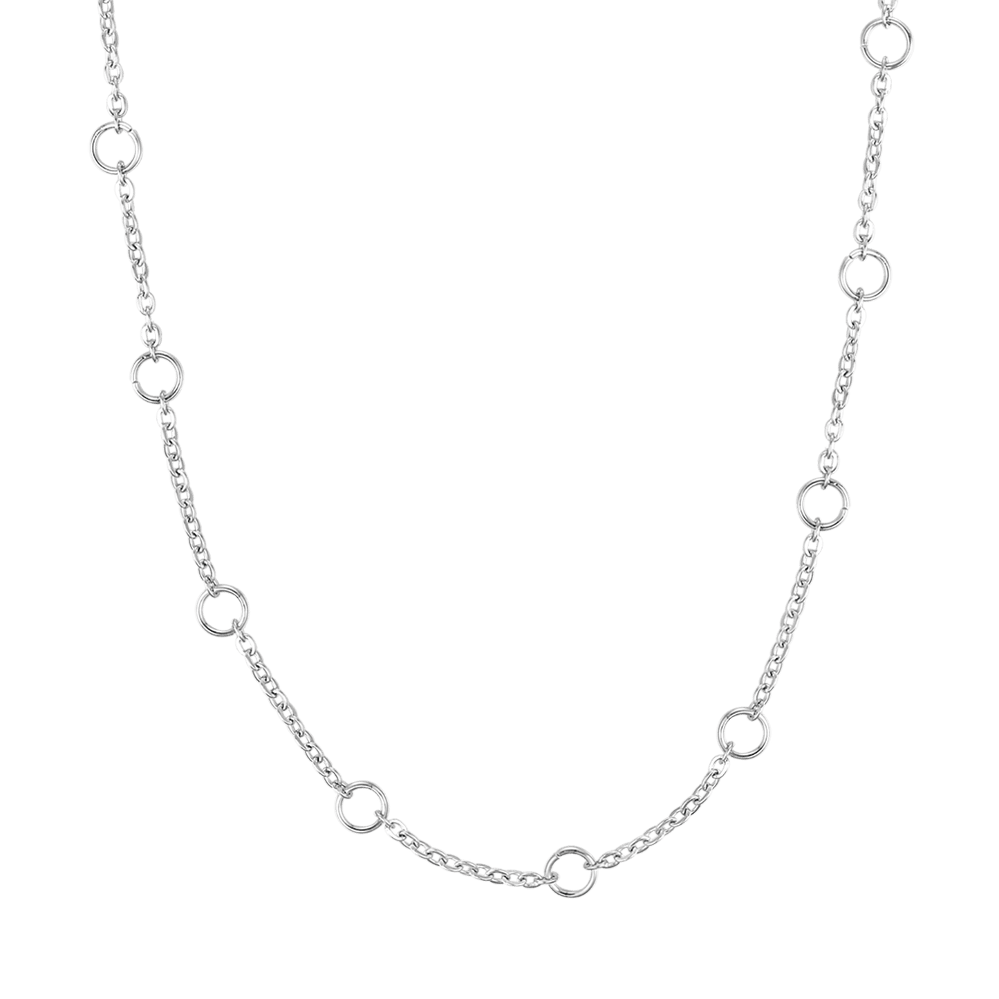 COLLIER POUR FEMME EN ACIER POUR BRELOQUES AVEC FERMOIR