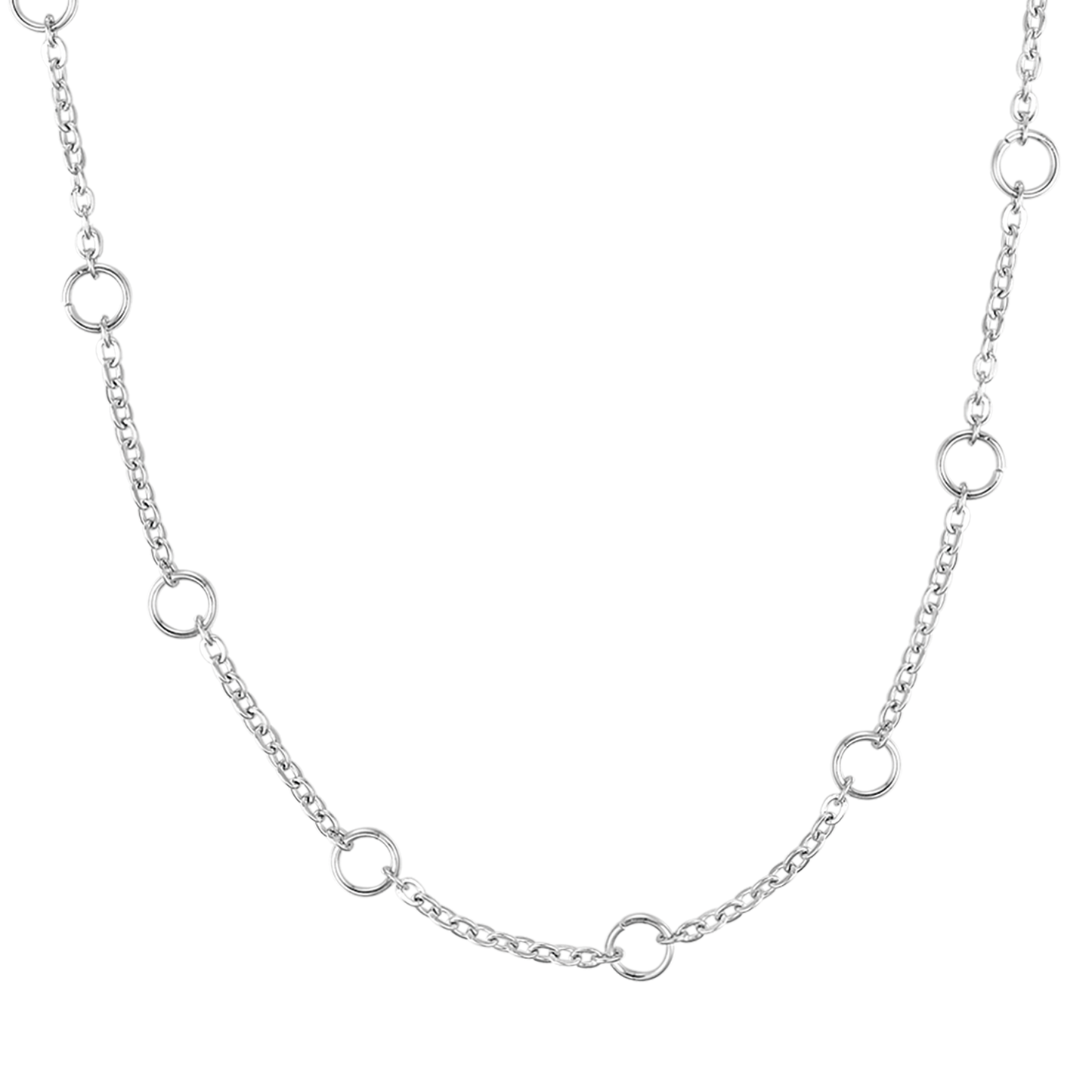 COLLIER POUR FEMME EN ACIER POUR BRELOQUES AVEC FERMOIR