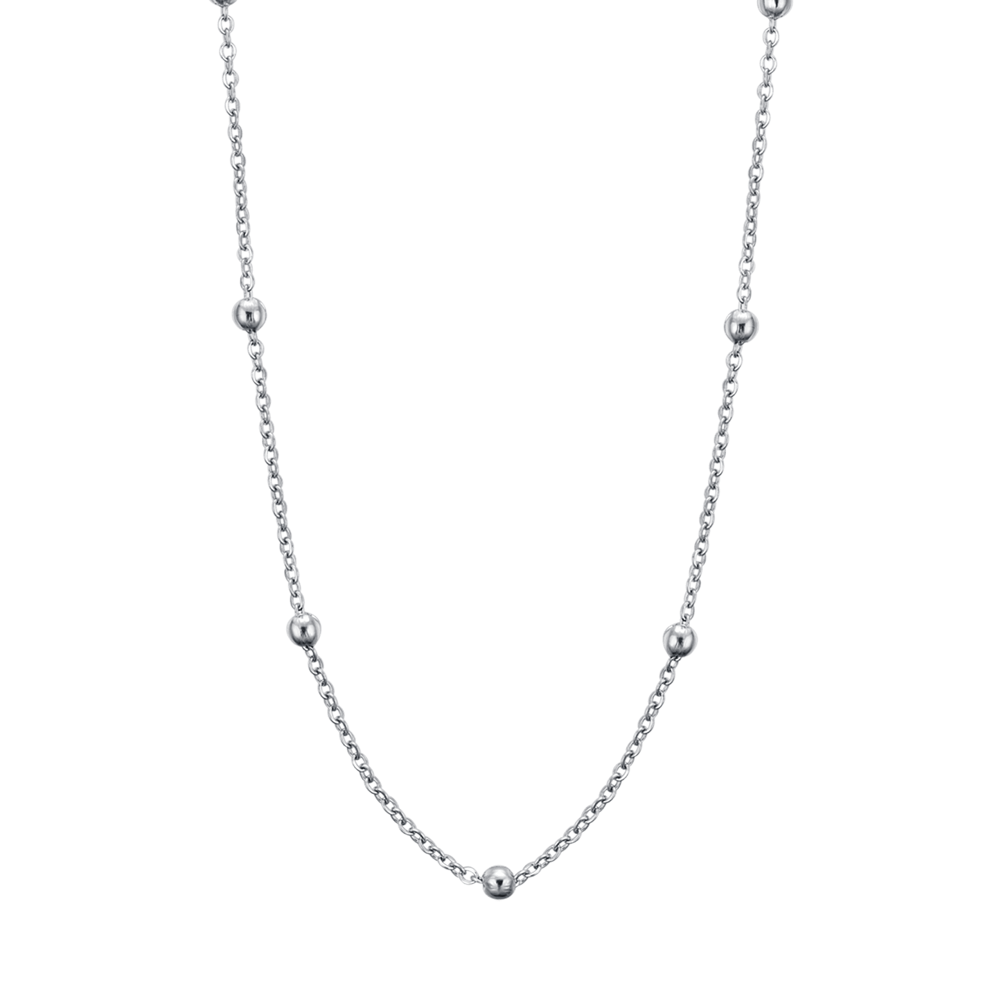 LONG COLLIER EN ACIER POUR FEMMES POUR BRELOQUES