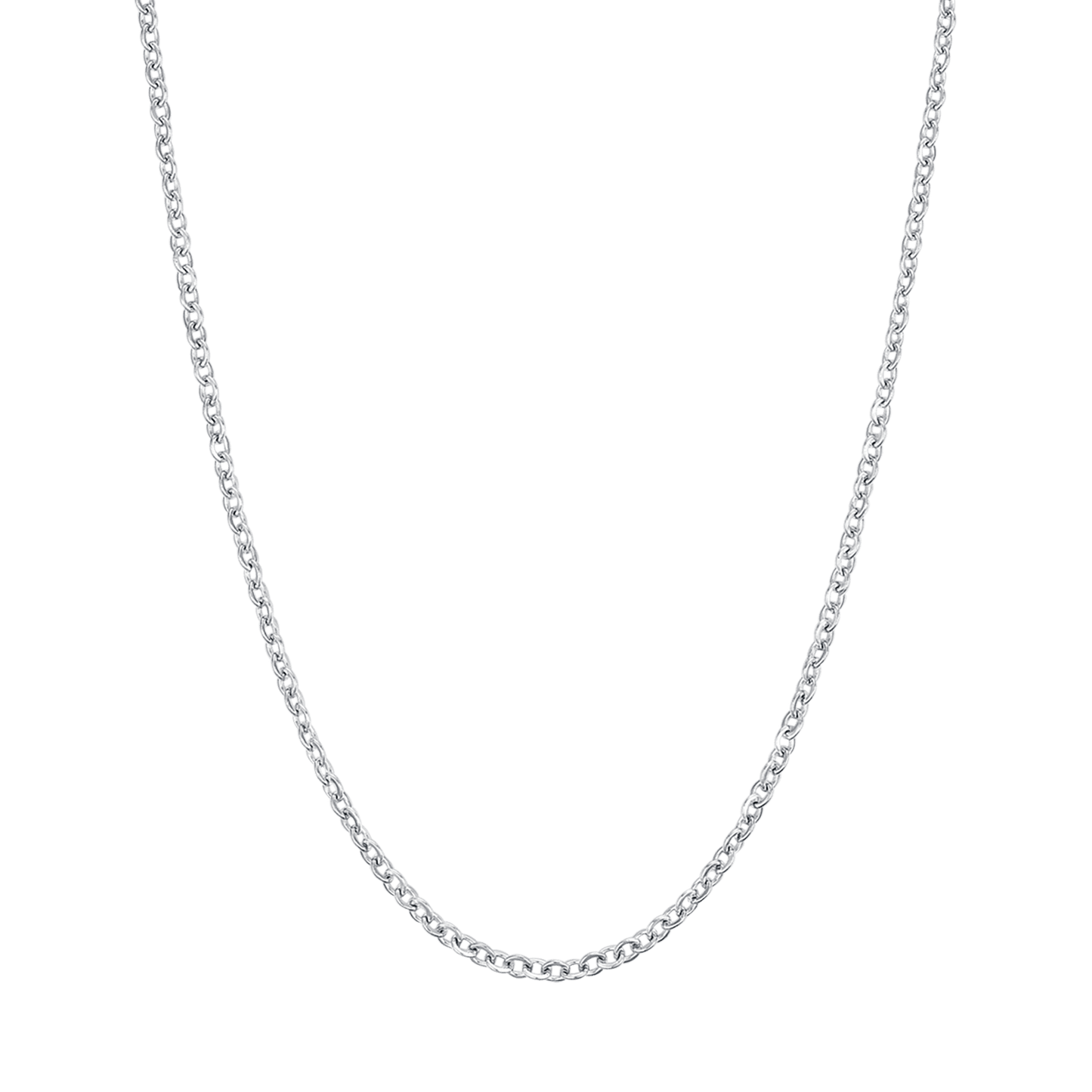 COLLIER LONG EN ACIER POUR FEMMES POUR BRELOQUES AVEC FERMOIR