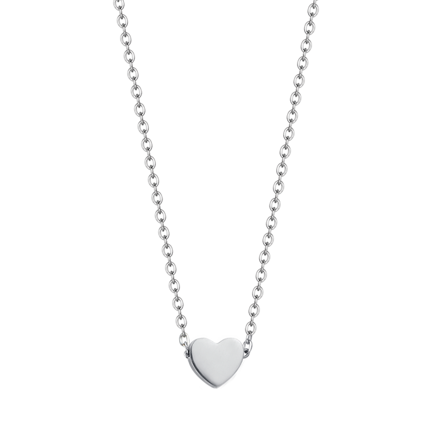 COLLIER EN ACIER AVEC CŒUR